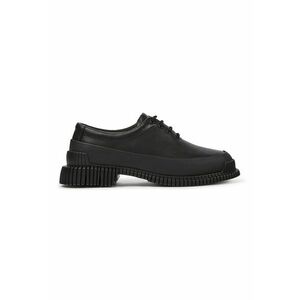 Pantofi derby de piele Pix - Negru imagine