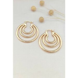 Cercei rotunzi - Auriu imagine