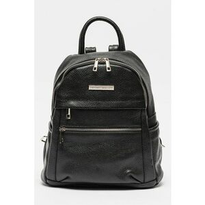 Rucsac de piele cu buzunare multiple - Negru imagine