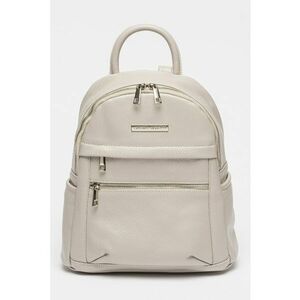 Rucsac de piele cu buzunare multiple - Grej imagine