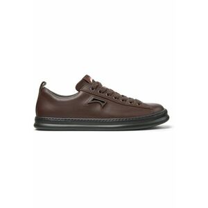 Pantofi sport Runner Four din piele cu model uni - Maro imagine