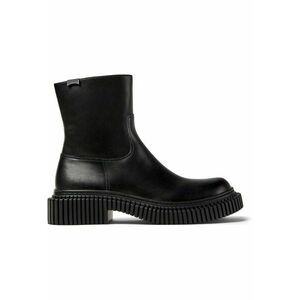Ghete de piele cu fermoar - Negru imagine