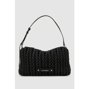 Geanta de umar cu aspect impletit - Negru imagine