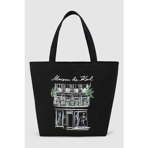 Geanta tote convertibila - Alb/Negru imagine