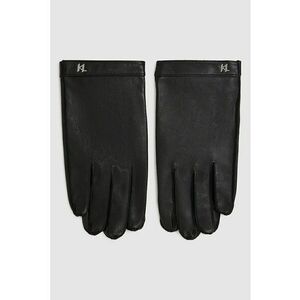 Manusi uni de piele - Negru imagine