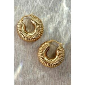 Cercei rotunzi - Auriu imagine