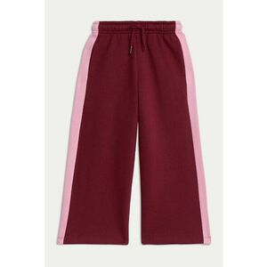 Pantaloni de trening ampli cu snur - Visiniu/Roz imagine