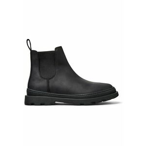 Ghete Chelsea de piele Brutus+ - Negru imagine