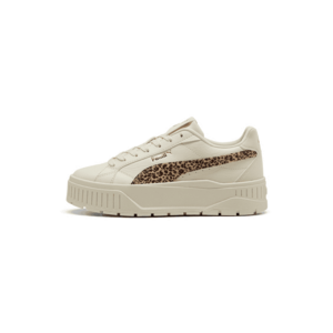 Pantofi sport flatform din piele ecologica Karmen II - Alb fildes/Maro/Maro nisip imagine