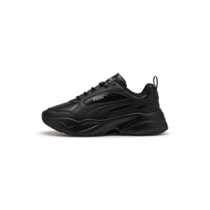 Pantofi sport din piele ecologica cu talpa demi-wedge Cassa 2.0 - Negru imagine