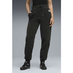 Pantaloni de trening cu talie inalta Comfort - Negru imagine