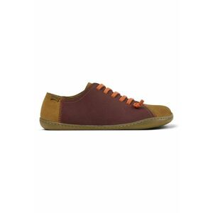 Pantofi de piele nabuc Peu Cami - Visiniu/Maro imagine