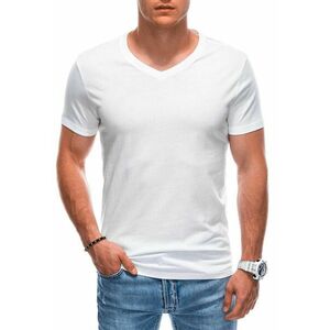 Tricou din bumbac cu decolteu in V imagine