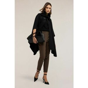 Pantaloni crop conici - Maro inchis imagine