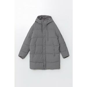 Geaca lunga cu gluga - Grej imagine