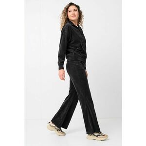 Trening relaxed fit de velur - Gri inchis imagine