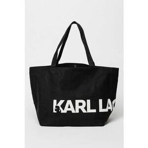 Geanta shopper Essential - Negru/Alb optic imagine