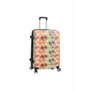 Troler Mare Extensibil SW36820G - Policarbonat - 4 Roti Duble - 77 cm - Multicolor - 77 cm imagine