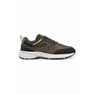Pantofi sport low-cut de piele ecologica - Negru/Kaki imagine