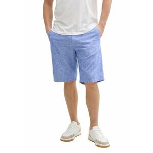 Pantaloni scurti lejeri din amestec de in - Albastru deschis imagine