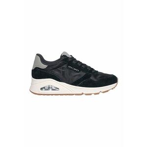 Pantofi sport din piele intoarsa cu garnituri din plasa Uno-vintage Dayz - Gri deschis/Negru stins/Bleumarin imagine