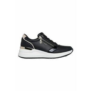 Pantofi sport wedge cu fermoar decorativ Billion 2 - Alb/Bronz imagine