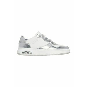 Pantofi sport din piele ecologica cu garnituri cu aspect metalizat Uno Ctrl Luxe Steps - Alb optic/Argintiu imagine
