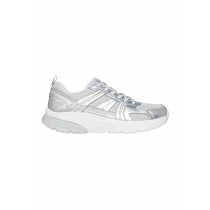 Pantofi sport Bobs Vamos de piele ecologica si plasa - Gri deschis/Argintiu imagine
