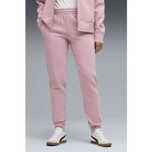 Pantaloni de trening regular-fit din amestec de bumbac cu snururi - Roz prafuit imagine