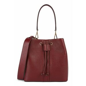Geanta bucket de piele Andreanne - Visiniu imagine