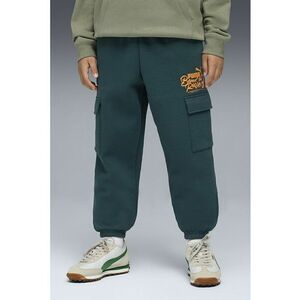 Pantaloni cargo de trening cu imprimeu logo - Verde englez imagine