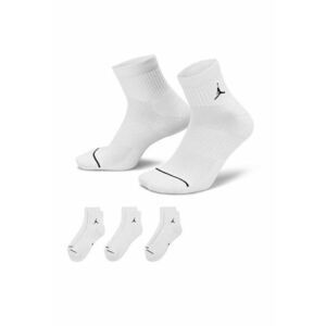 Set de sosete unisex pentru baschet - 3 perechi - Alb imagine