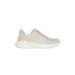 Pantofi sport de piele ecologica - Crem imagine