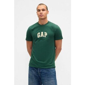 Tricou de bumbac cu logo - Verde englez imagine