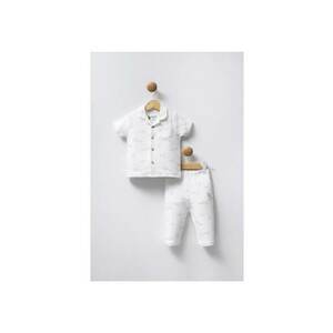 Set doua piese pentru bebelusi - USB2329 - Alb - Alb imagine