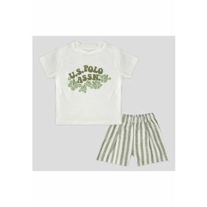 Set doua piese pentru bebelusi - USB2002 - Alb - Alb imagine