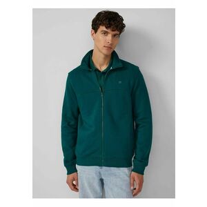 Bluza sport cu guler inalt si fermoar - Regular fit - Verde imagine