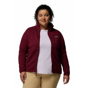 Bluza cu fermoar - pentru trekking - Rosu inchis imagine