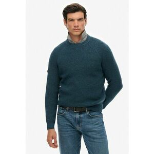 Pulover cu maneci raglan - Albastru petrol imagine