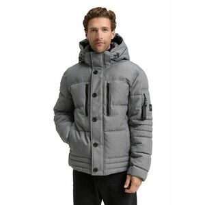 Geaca cu gluga si buzunare multiple - Gri imagine