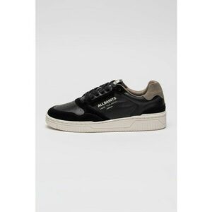 Pantofi sport cu insertii din piele intoarsa - Negru/Gri inchis imagine