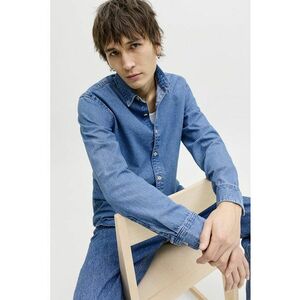 Camasa din denim cu maneci lungi - Albastru deschis imagine