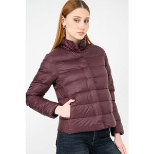 Geaca matlasata cu buzunare laterale - Visiniu imagine