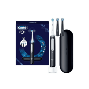Periuta de dinti electrica iO 3 - 1 rezerva periuta de dinti electrica - 1 trusa de voiaj - Alb/Negru intens imagine
