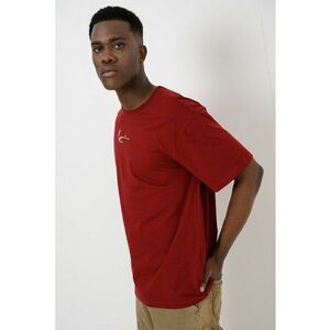 Tricou regular fit din bumbac cu detaliu logo - Visiniu imagine