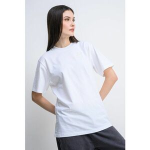 Tricou lejer cu monograma brodata Vintage - Alb optic imagine