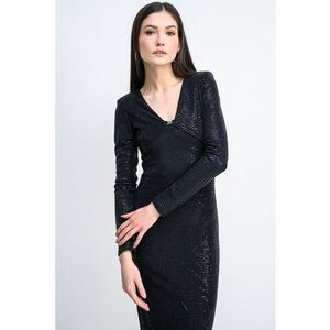 Rochie maxi cu paiete Nammery - Negru imagine