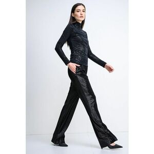 Bluza slim-fit cu paiete Drisila - Negru imagine