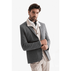 Sacou slim-fit - Gri imagine