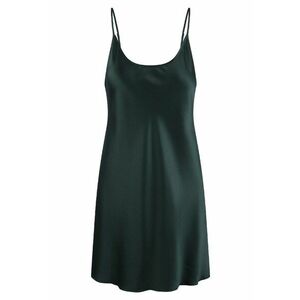 Neglijeu din satin cu dantela pe partea din spate - Verde inchis imagine